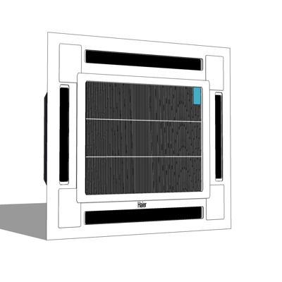 现代中央空调免费su模型(1)