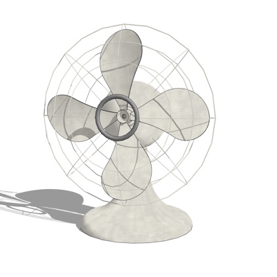 现代台扇风扇免费su模型(1)