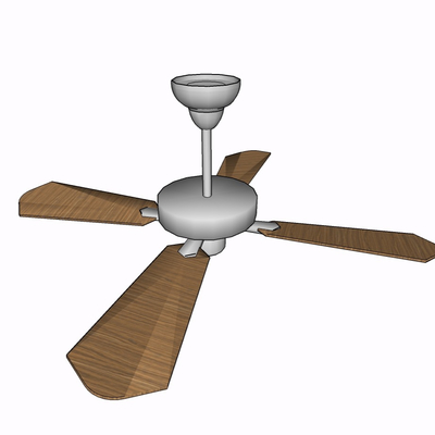 现代吊扇免费su模型(1)