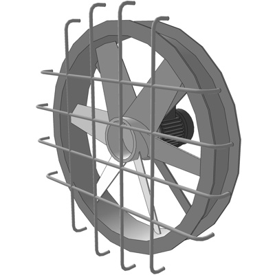 工业风排气扇免费su模型(1)
