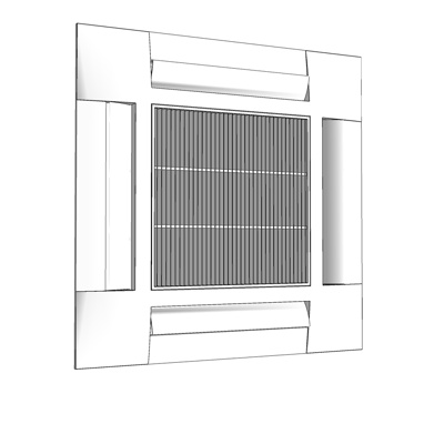 现代中央空调免费su模型(1)