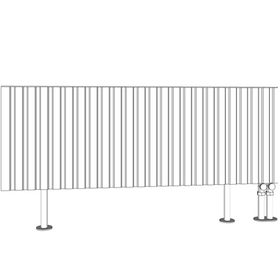 现代暖气片免费su模型(1)