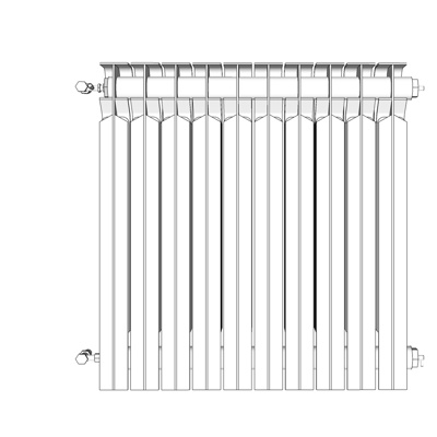 现代暖气片免费su模型(1)