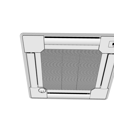 现代中央空调免费su模型(1)