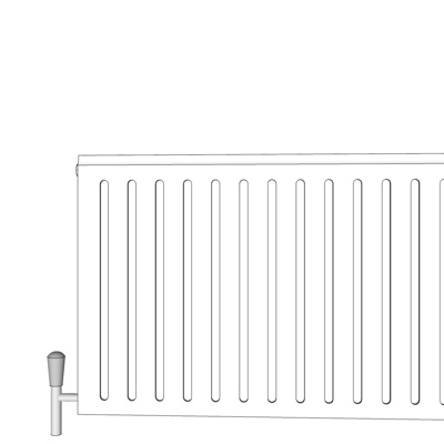 现代暖气片免费su模型(1)
