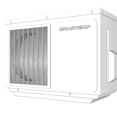 现代空调主机免费su模型