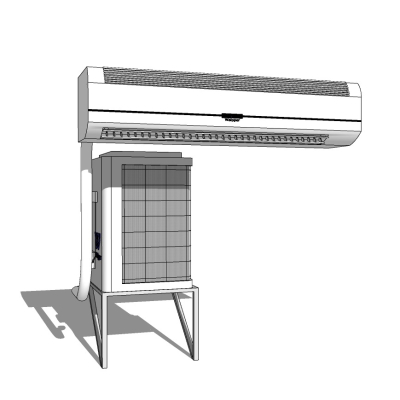 现代空调免费su模型(1)