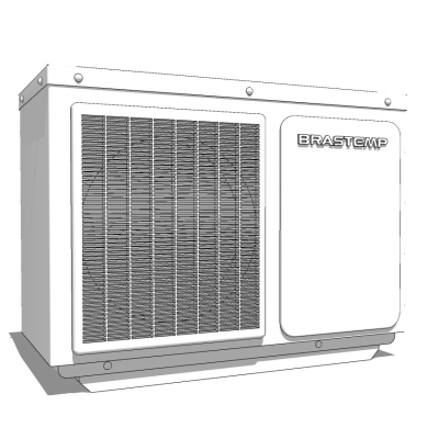 现代空调外机免费su模型(1)