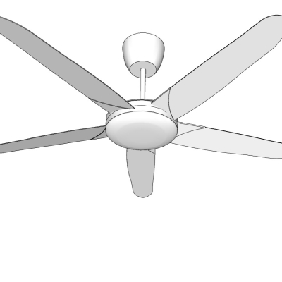 现代吊扇风扇免费su模型(1)
