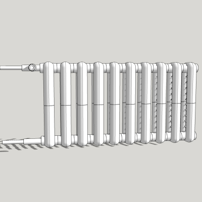 现代暖气片免费su模型(1)