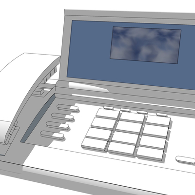 现代电话机免费su模型(1)