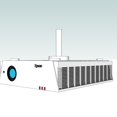 现代投影仪免费su模型