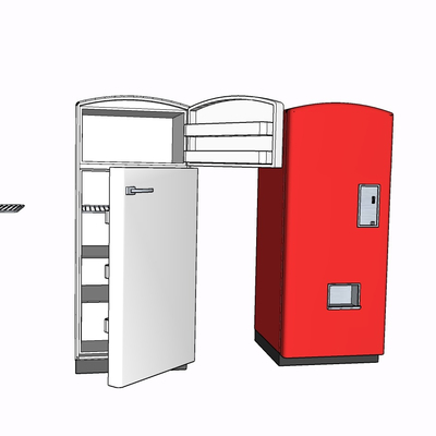 现代冰箱免费su模型(1)
