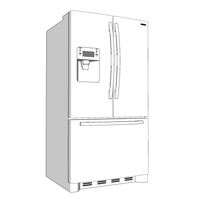 现代电冰箱免费su模型
