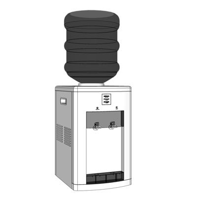 现代饮水机免费su模型