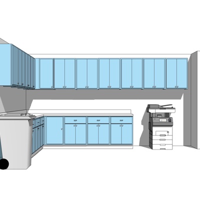 现代橱柜免费su模型(1)