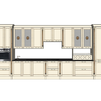 欧式橱柜免费su模型(1)