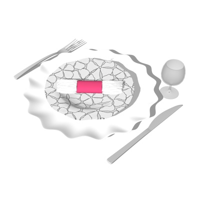 现代餐具免费su模型(1)
