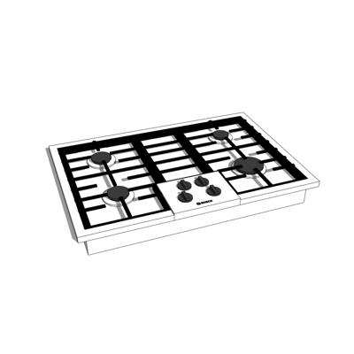 现代金属煤气灶免费su模型(1)