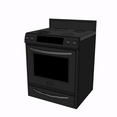 现代烤箱免费su模型(1)