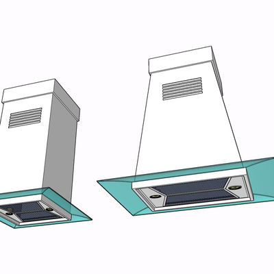 现代油烟机免费su模型(1)