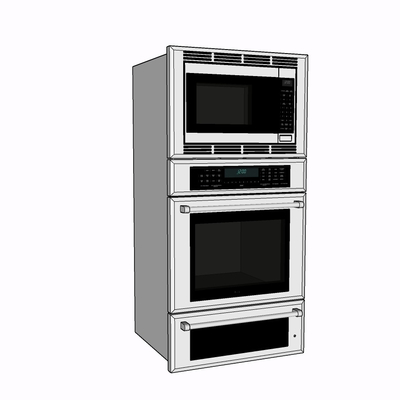 现代烤箱免费su模型(1)