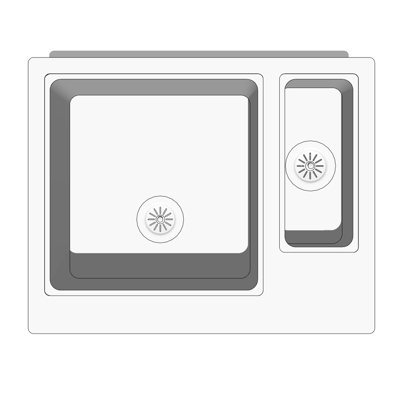 现代洗手盆免费su模型(1)