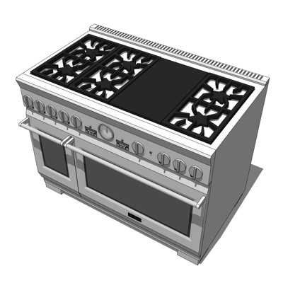现代炉灶烤箱免费su模型(1)