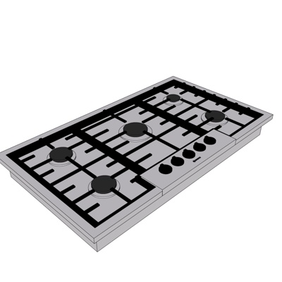 现代煤气灶免费su模型(1)