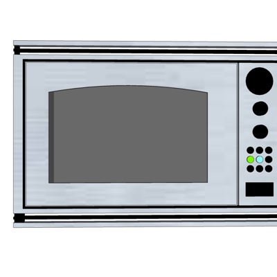 现代烤箱免费su模型(1)