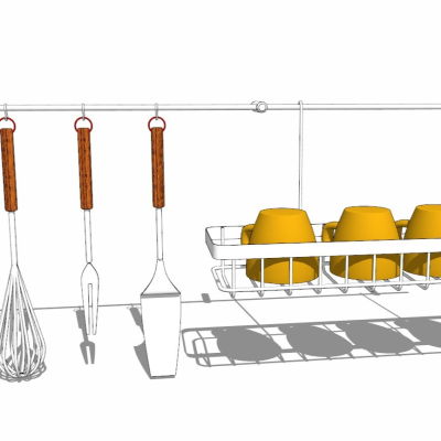 现代厨具免费su模型(1)
