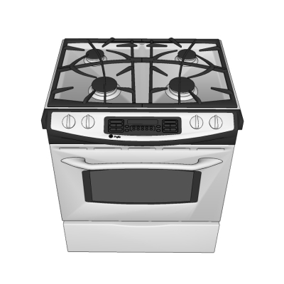 现代集成灶免费su模型(1)