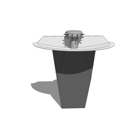 现代洗手台盆免费su模型(1)