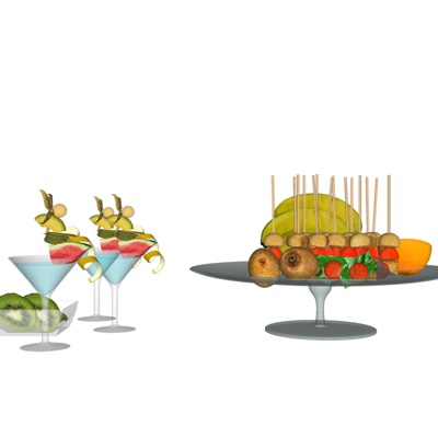现代食物糕点免费su模型(1)