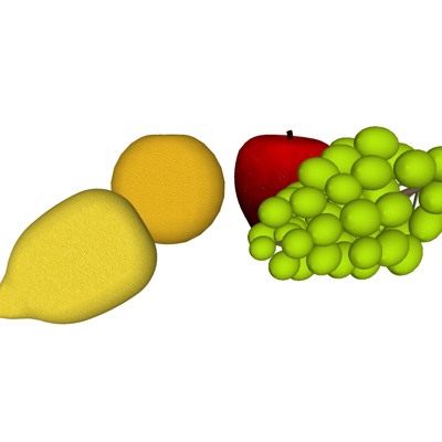 现代水果组合免费su模型(1)