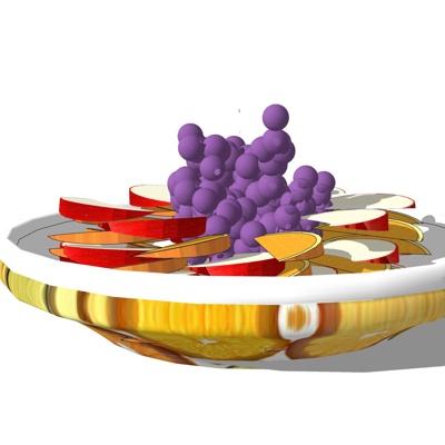 现代水果组合免费su模型(1)