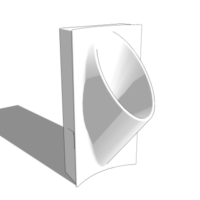 现代小便池免费su模型(1)