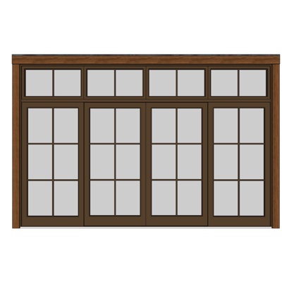 现代玻璃窗户免费su模型(1)