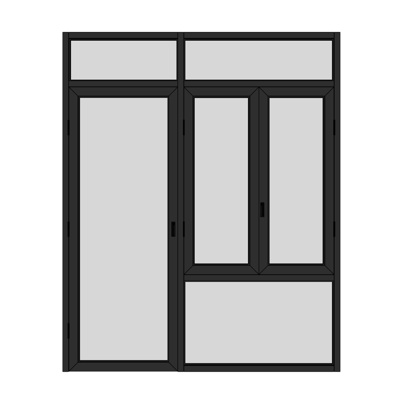 现代窗户免费su模型(1)