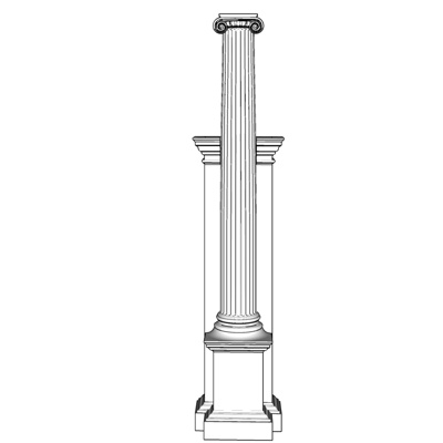 欧式罗马柱免费su模型(1)