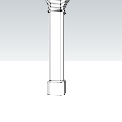 现代柱子免费su模型(1)