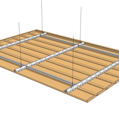 现代天花吊顶免费su模型(1)