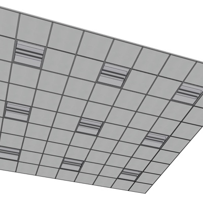 现代天花吊顶免费su模型(1)