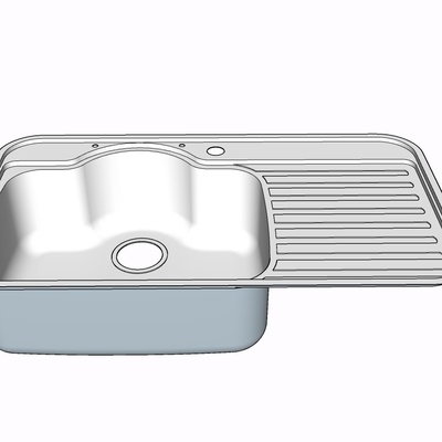 现代水槽免费su模型(1)