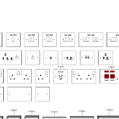 现代插座免费su模型(1)