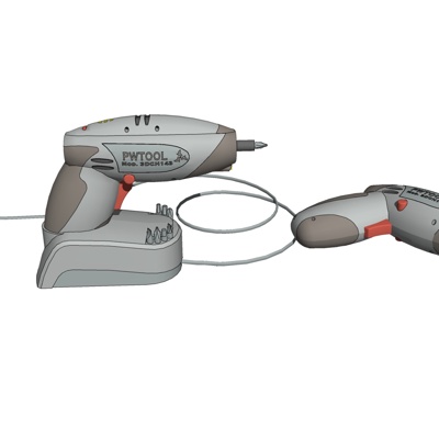 现代电动螺丝刀免费su模型(1)