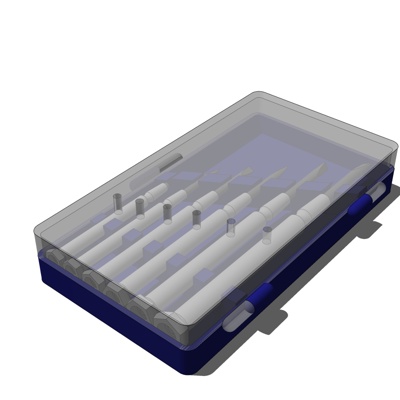 现代螺丝刀收纳盒免费su模型(1)