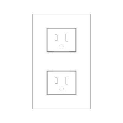 现代开关插座面板免费su模型(1)