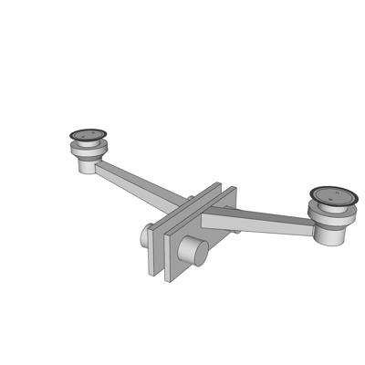 现代金属驳接爪免费su模型