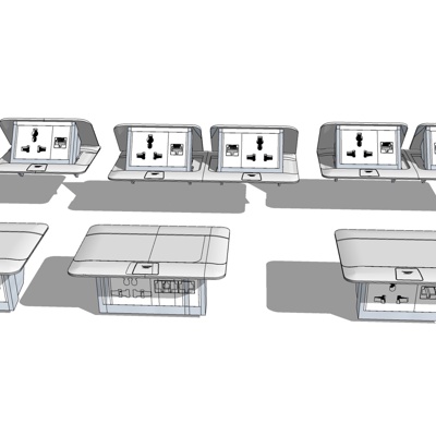 现代开关插座免费su模型(1)